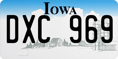 IA license plate DXC969