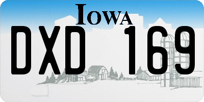 IA license plate DXD169