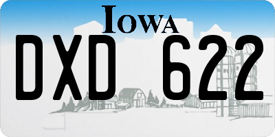 IA license plate DXD622