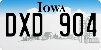 IA license plate DXD904