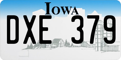 IA license plate DXE379