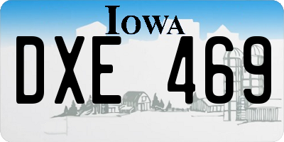 IA license plate DXE469
