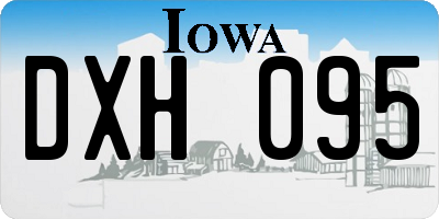 IA license plate DXH095