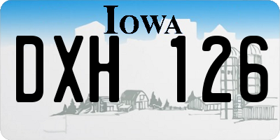 IA license plate DXH126