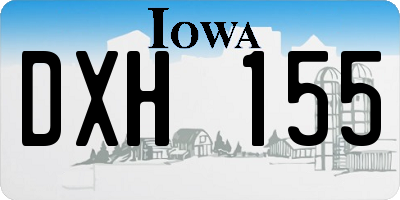 IA license plate DXH155
