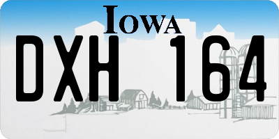 IA license plate DXH164