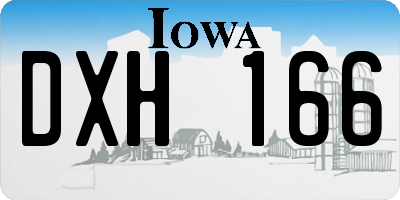IA license plate DXH166