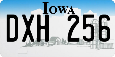 IA license plate DXH256