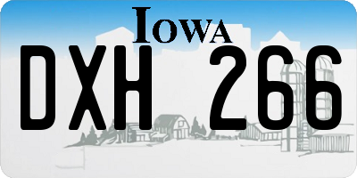 IA license plate DXH266