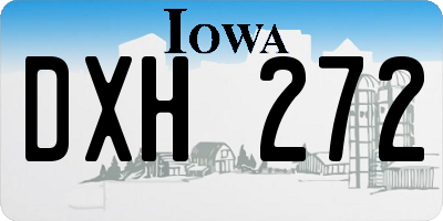 IA license plate DXH272