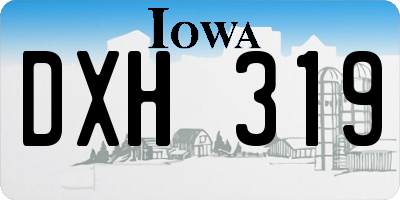 IA license plate DXH319