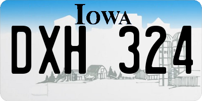IA license plate DXH324
