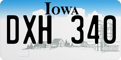 IA license plate DXH340