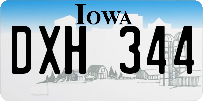 IA license plate DXH344