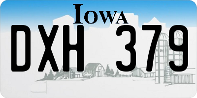 IA license plate DXH379