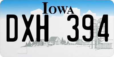 IA license plate DXH394