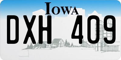 IA license plate DXH409