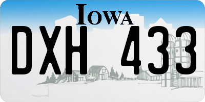 IA license plate DXH433