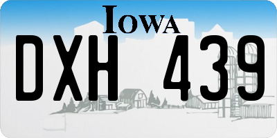 IA license plate DXH439