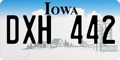 IA license plate DXH442