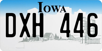 IA license plate DXH446
