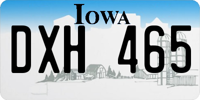 IA license plate DXH465