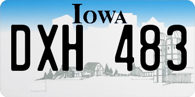 IA license plate DXH483