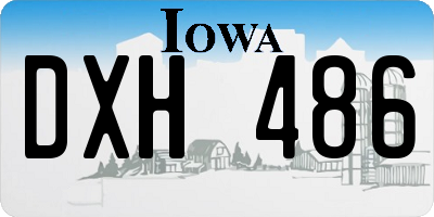 IA license plate DXH486