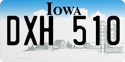 IA license plate DXH510