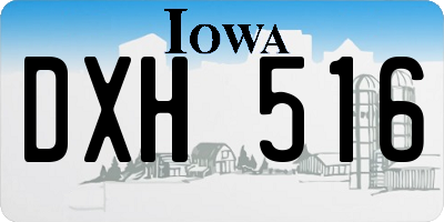IA license plate DXH516