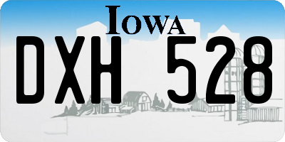 IA license plate DXH528