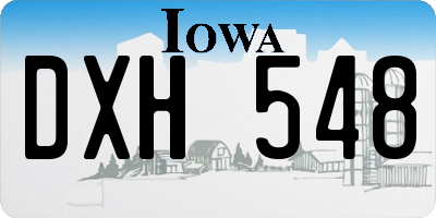 IA license plate DXH548