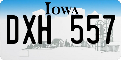 IA license plate DXH557