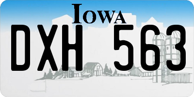 IA license plate DXH563