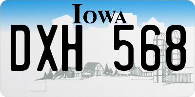 IA license plate DXH568