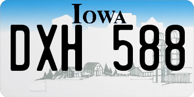 IA license plate DXH588