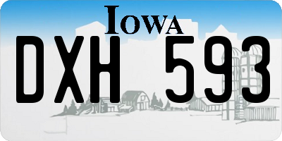IA license plate DXH593