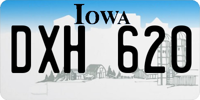 IA license plate DXH620