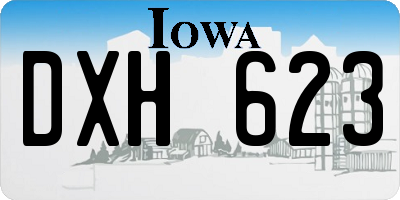 IA license plate DXH623