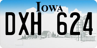 IA license plate DXH624