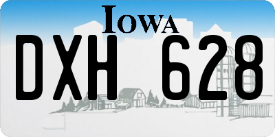IA license plate DXH628