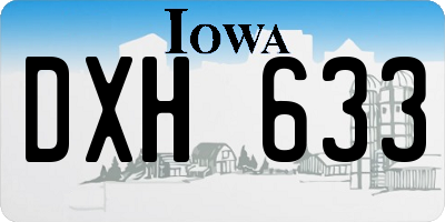 IA license plate DXH633