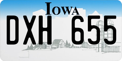 IA license plate DXH655