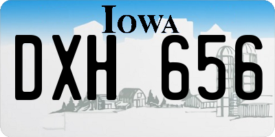 IA license plate DXH656