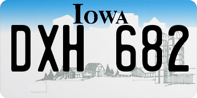 IA license plate DXH682