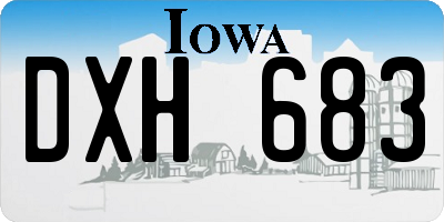 IA license plate DXH683