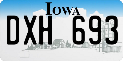 IA license plate DXH693