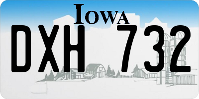 IA license plate DXH732