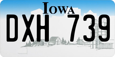 IA license plate DXH739