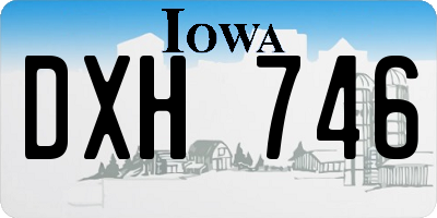IA license plate DXH746